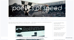 Desktop Screenshot of poeticsofspeed.com